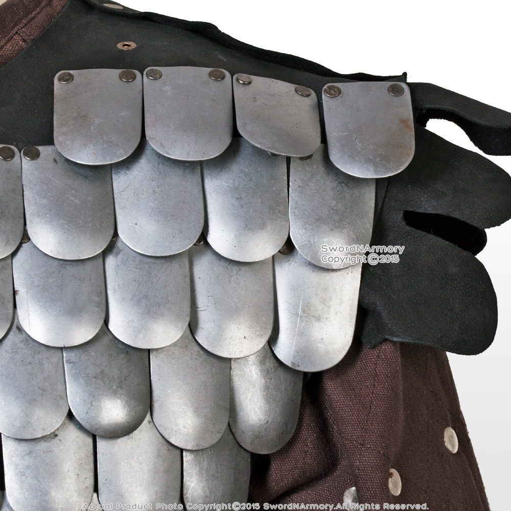 Medieval 20 Gauge Steel Loose Rounded Scale Armor Plate 100 PCS SCA ...