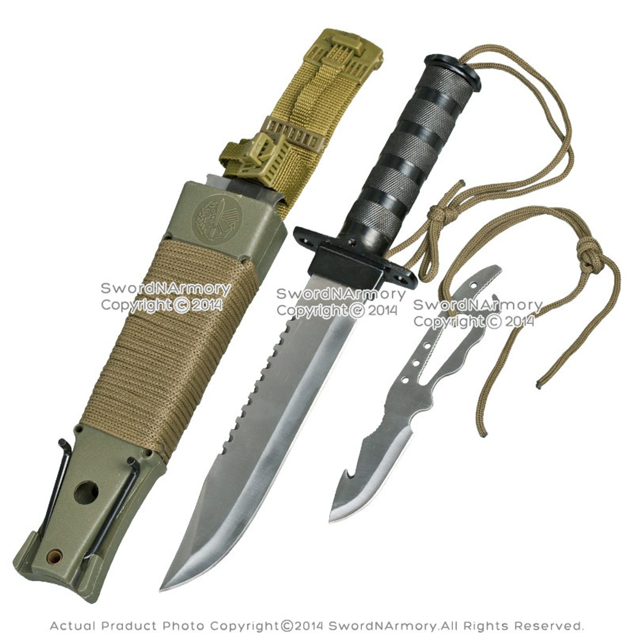 Survival Knife Set, Fixed Blade Knife with Sheath, Hatchet Knife