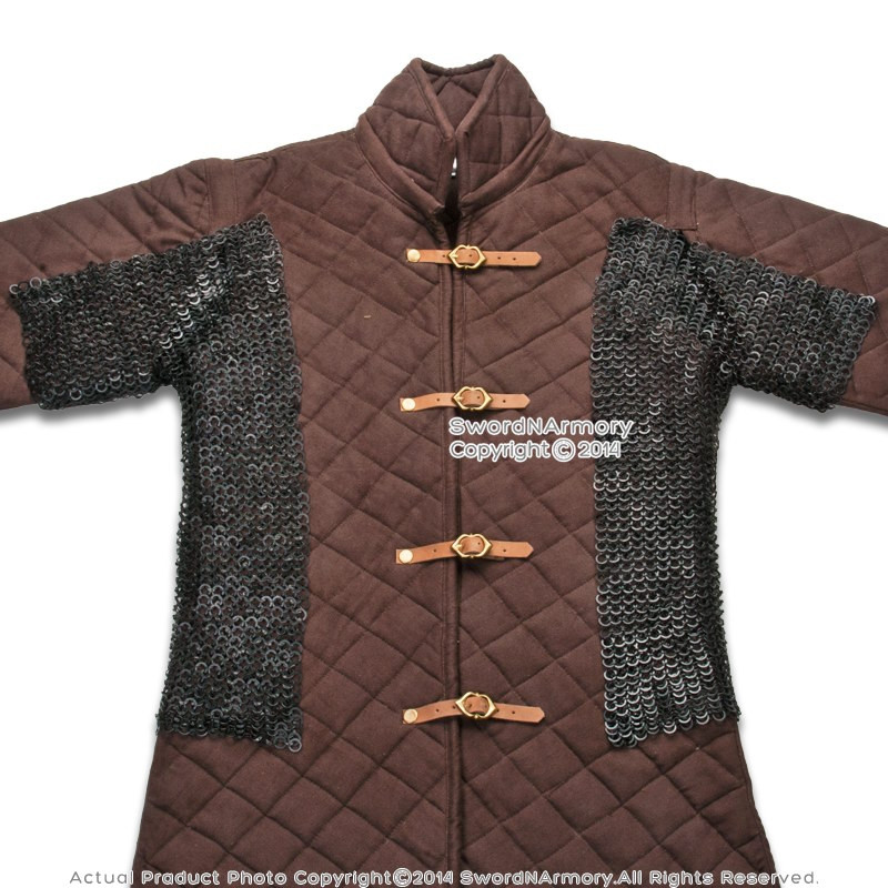 Black Set of 2 Voiders Medieval Chainmail Round Ring Round Riveted Alt