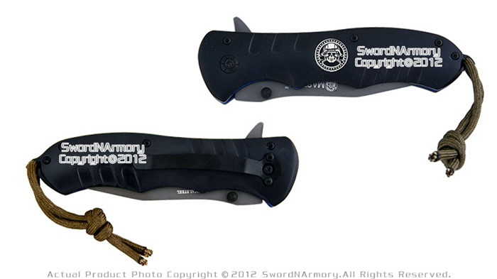 Black Mastiff 7CR17MOV Steel Steel Assisted Opening Special Forces Folding Knife