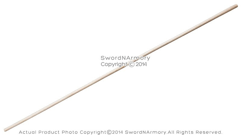 76" Natural White Wax Wood Bo Staff Martial Arts Tapered Karate Stick w