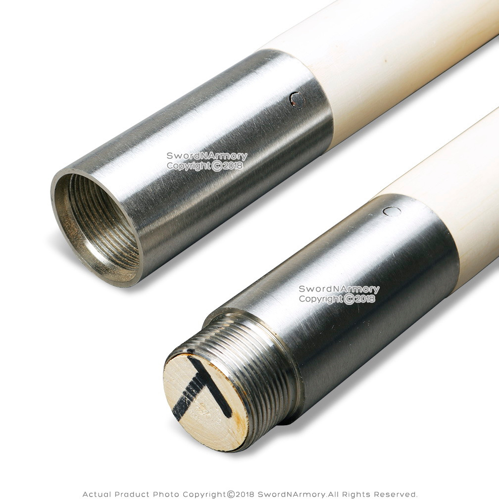 Natural/Polished White Wax Wood Bo Staff Martial Arts Taper Karate