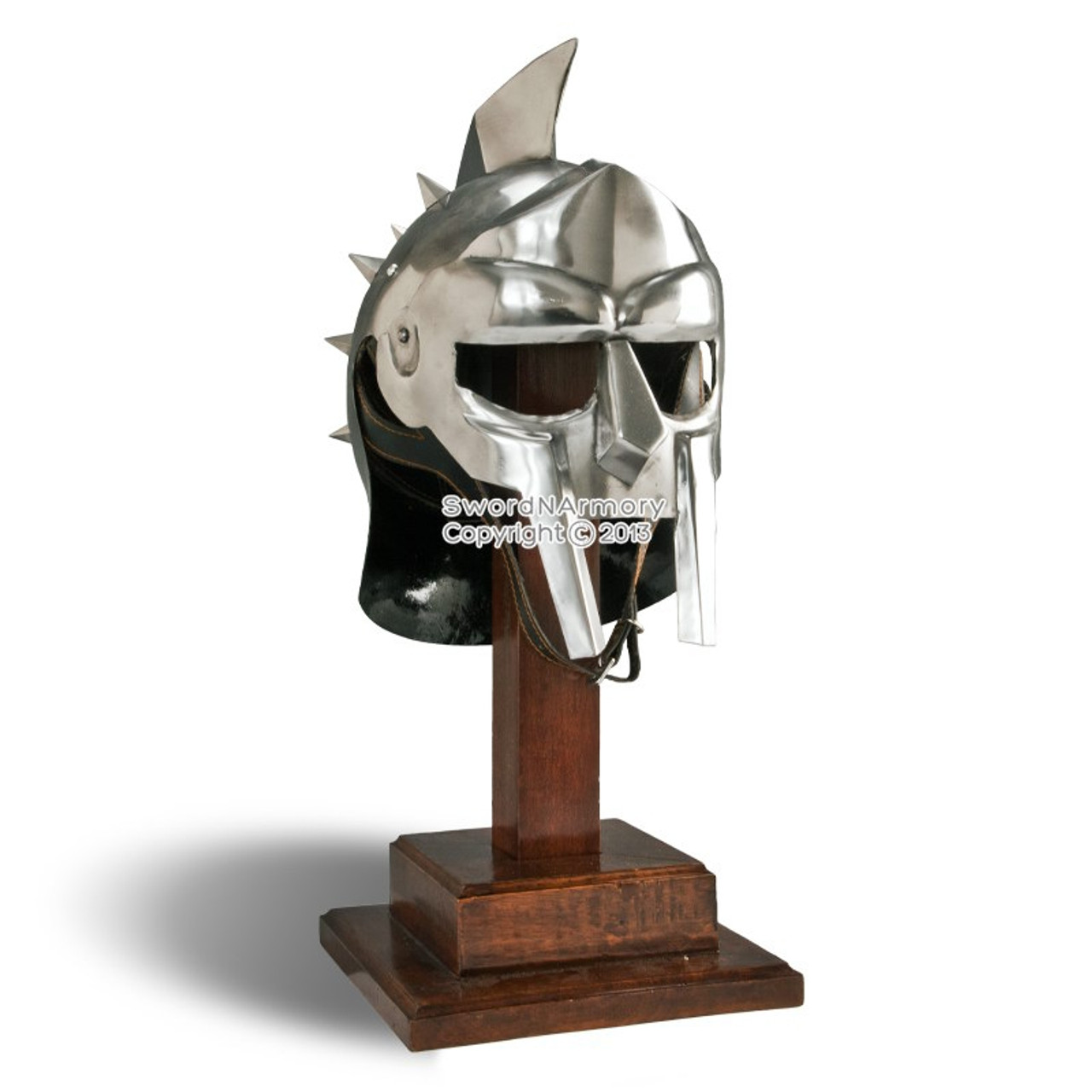 Wearable Gladiator Maximus Roman Spiked Helmet 18 Gauge Steel w