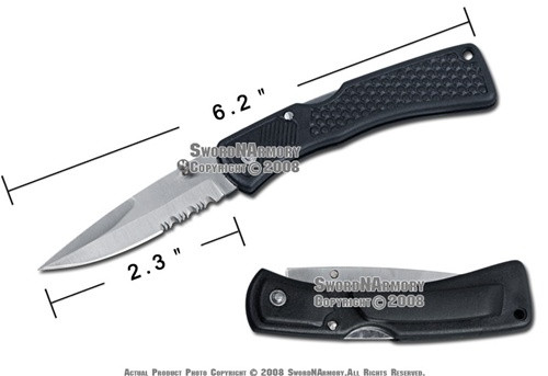 Steel Lock Back Pocket Folder Knife With Belt Clip