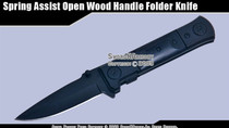 Spring Assisted Opening Knife Serrated G10 Handle Stainless Steel Tactical Folder