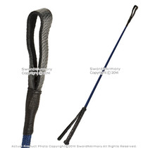 27" Genuine Leather Riding Crop Horse Whip Dark Equestrian Slapper Navy Blue