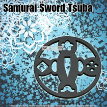 Fully Functional Iron Tsuba Hand Guard for Japanese Samurai Katana