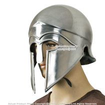 Medieval Crusader Knight King Helmet Viking Helmet W/ Black Plum & Liner new 