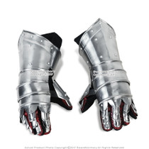 Medieval Knight Gauntlets Functional Steel Armor Gloves  20G Steel SCA LARP Medieval Knight Gauntlets Functional Steel Armor Gloves  20G Steel SCA LARP