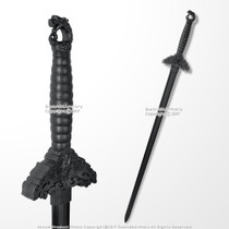 33.5 Martial Art Kung Fu Wu Shu 2 Pcs Functional Chinese Hook Swords Set  Black