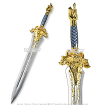 24.5 Long Blue Large Link Hylian Shield Legend of Zelda w/ Sword Holder &  Strap