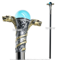 34 " Poly Resin Serpent Cobra Steel Shaft Walking Stick Gentleman's Cane 34 " Poly Resin Serpent Cobra Steel Shaft Walking Stick Gentleman's Cane