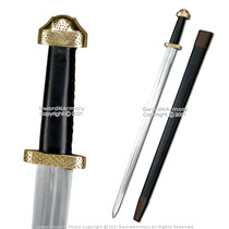 38.5" Viking Sword Steel Medieval Cosplay Norwegian LARP SCA with Scabbard 38.5" Viking Sword Steel Medieval Cosplay Norwegian LARP SCA with Scabbard