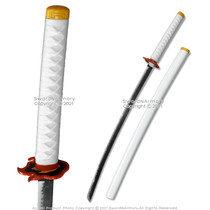 40.5" Steel Kyojuro Rengoku Nichirin Sword Demon Killer Katana Anime Fantasy