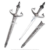 14" Egypt Pharaoh Ceremonial Blade Lion Head Emblem Dagger Hieroglyphic Scabbard