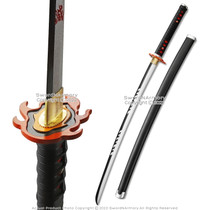 Tanjiro Hinokami Kagura 41" Functional Carbon Steel Katana Sword Sharp Full Tang