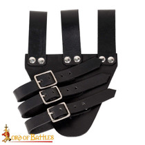 Tri Buckle Angled Sword Frog Genuine Leathercraft