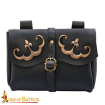 Late Medieval Handcrafted Leather Belt Pouch Late Medieval Handcrafted Leather Belt Pouch