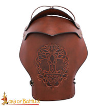 Leather Pauldrons With Yggdrasil / Tree of Life Embossing Design Leather Pauldrons With Yggdrasil / Tree of Life Embossing Design