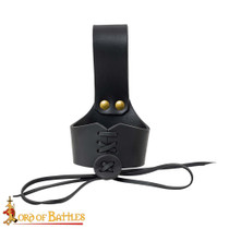 Handcrafted Genuine Leather Horn Holders for Drinking Horns