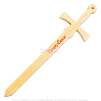 Munetoshi 20.5" Wooden Finish Medieval Hero Foam Sword Sparda Costume Prop Viking Medieval Cosplay