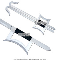 2 Pcs Martial Art Kung Fu Chinese Wu Shu Hook Swords