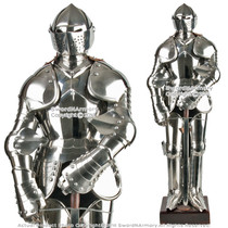 Stainless Steel Mini Duke of Burgundy Suit of Armor Medieval Knight with Sword Stainless Steel Mini Duke of Burgundy Suit of Armor Medieval Knight with Sword