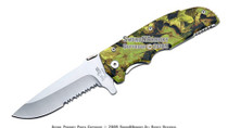 Assisted Opening Camouflage Liner Lock Pocket Folding Knife