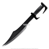 25" Fantasy Spartan King Sword with Faux Leather Wrap Handle and Carrying Sheath