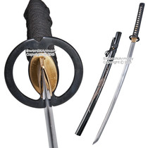 Handmade Samurai Katana Sharp Sword 1045 Carbon Steel with Dragon Engraved Scab