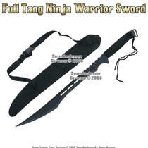 27 Ninja Sword Spearpoint Blade Machete + 2 Knife Black Katana