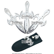 3 Piece 440 Stainless Steel Throwing Knife Set With Case. 3 Piece 440 Stainless Steel Throwing Knife Set With Case.