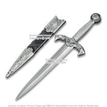 Medieval Crusader Knight King Author Dagger Historical Short Sword w/ Scabbard