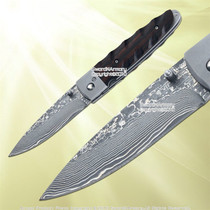 Damascus Folded Steel Gentlemen Folding Pocket Knife Damascus Folded Steel Gentlemen Folding Pocket Knife