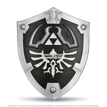 24.5 Long Blue Large Link Hylian Shield Legend of Zelda w/ Sword Holder &  Strap