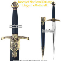 14" Lancelot Medieval Dagger With Sheath