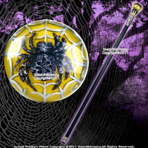 35 " Spider Fantasy Walking Stick Gentleman Steel Cane 35 " Spider Fantasy Walking Stick Gentleman Steel Cane
