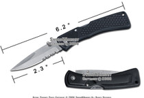 Steel Lock Back Pocket Folder Knife With Belt Clip