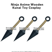 Set of 3 Wooden Kunai Ninja Anime Animation Toy Cosplay