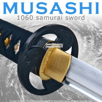 Musashi Brand Handmade 1060 Differential Harden Steel Katana Samurai Sword Tomoe