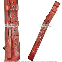 Leather Back Hanger Frog Medieval Baldric Sword Belt - Sword N Armory