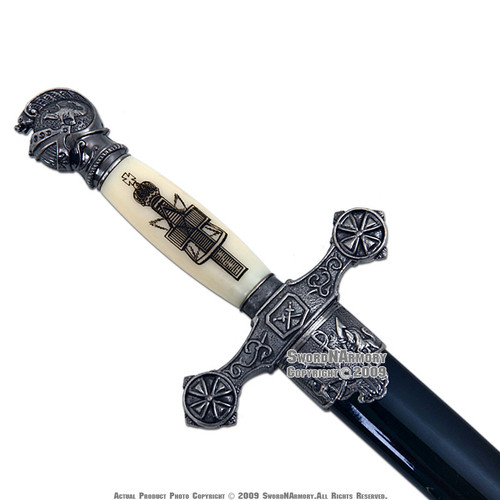13" Knights of Templar Short Sword Historical Mason Ceremonial Dagger 4 Styles