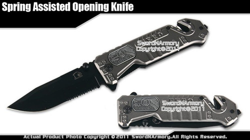 Spring Assisted Opening Knife Air Force Rescue Folder