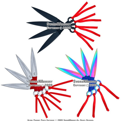 12  Pcs Assorted Throwing Knife Set Throwers With Carrying Case