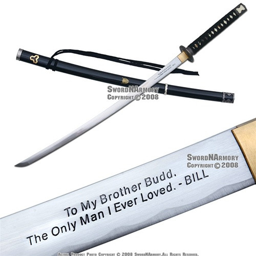 Musashi Brand Handmade Kill Bill Budd's Samurai Katana Sword Sharp