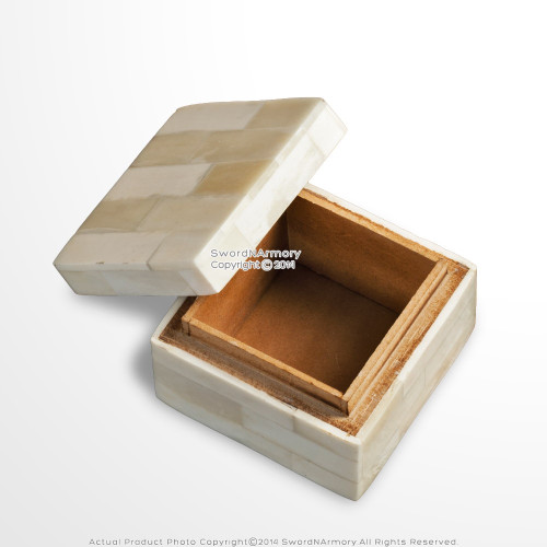 Handmade Medieval Renaissance Decoration Small Jewelry Trinket Box Camel Bone Handmade Medieval Renaissance Decoration Small Jewelry Trinket Box Camel Bone
