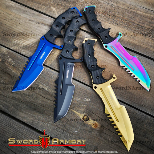 Tactical Bowie Fixed Blade Knife