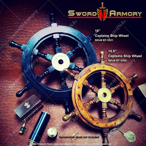 Nautical Ship Steering Wheel