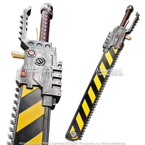 Munetoshi 39.5" Foam Game Iron Warrior Chain Sword 40k Hammer Space Replica Cosplay Costume Prop Marine Prop Anime