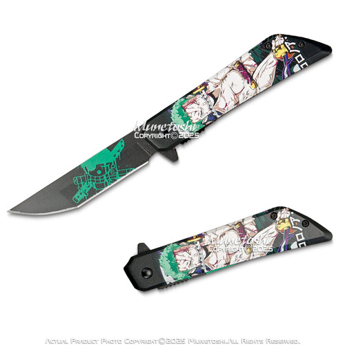 8" One Piece Straw Hat Pirates Zoro Battle Edition Tactical Camping Lightweight Pocket Knife 8" One Piece Straw Hat Pirates Zoro Battle Edition Tactical Camping Lightweight Pocket Knife